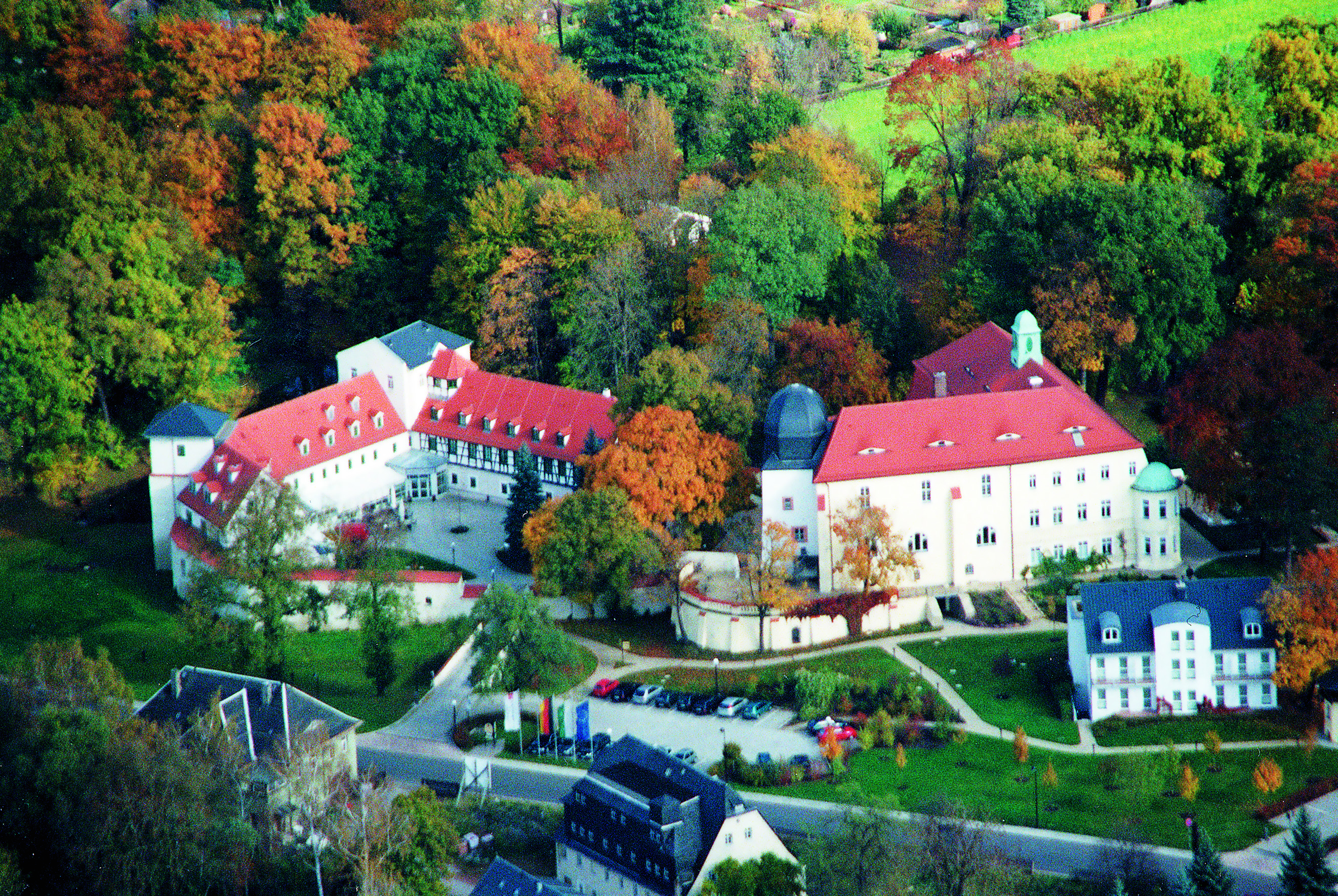 Hotel Schloss Schweinsburg Neukirchen Lage des Hotels