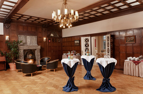 Hotel Schloss Schweinsburg Neukirchen room with fireplace