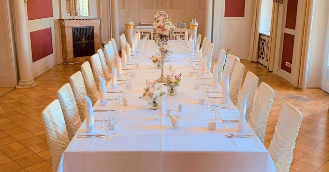 Wedding hall at Hotel Schloss Schweinsburg